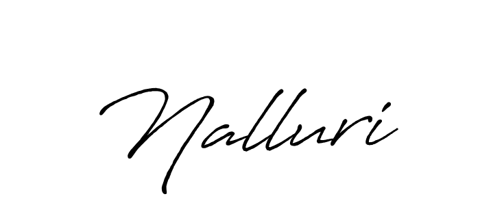 Make a short Nalluri signature style. Manage your documents anywhere anytime using Antro_Vectra_Bolder. Create and add eSignatures, submit forms, share and send files easily. Nalluri signature style 7 images and pictures png