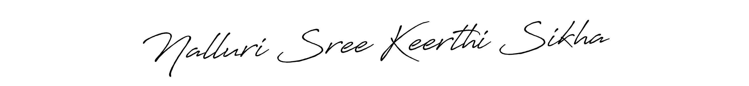 You can use this online signature creator to create a handwritten signature for the name Nalluri Sree Keerthi Sikha. This is the best online autograph maker. Nalluri Sree Keerthi Sikha signature style 7 images and pictures png