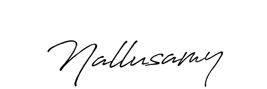 It looks lik you need a new signature style for name Nallusamy. Design unique handwritten (Antro_Vectra_Bolder) signature with our free signature maker in just a few clicks. Nallusamy signature style 7 images and pictures png