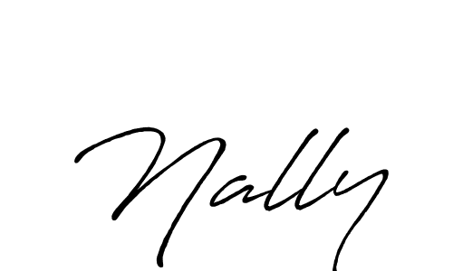 Make a beautiful signature design for name Nally. With this signature (Antro_Vectra_Bolder) style, you can create a handwritten signature for free. Nally signature style 7 images and pictures png