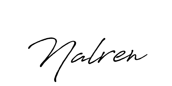 Make a beautiful signature design for name Nalren. Use this online signature maker to create a handwritten signature for free. Nalren signature style 7 images and pictures png