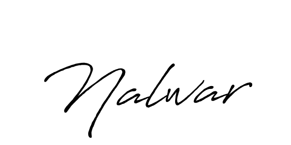 Use a signature maker to create a handwritten signature online. With this signature software, you can design (Antro_Vectra_Bolder) your own signature for name Nalwar. Nalwar signature style 7 images and pictures png