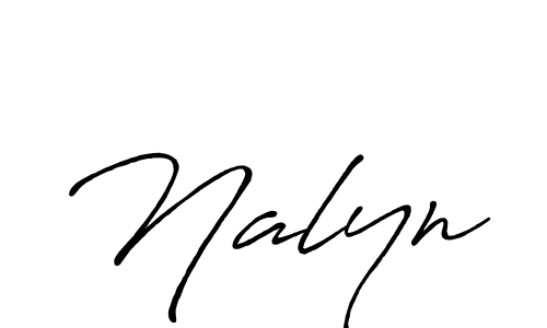Use a signature maker to create a handwritten signature online. With this signature software, you can design (Antro_Vectra_Bolder) your own signature for name Nalyn. Nalyn signature style 7 images and pictures png
