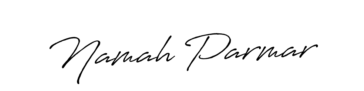 It looks lik you need a new signature style for name Namah Parmar. Design unique handwritten (Antro_Vectra_Bolder) signature with our free signature maker in just a few clicks. Namah Parmar signature style 7 images and pictures png