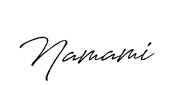 Similarly Antro_Vectra_Bolder is the best handwritten signature design. Signature creator online .You can use it as an online autograph creator for name Namami. Namami signature style 7 images and pictures png