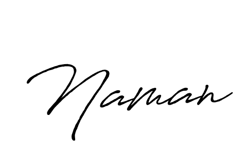 Design your own signature with our free online signature maker. With this signature software, you can create a handwritten (Antro_Vectra_Bolder) signature for name Naman. Naman signature style 7 images and pictures png
