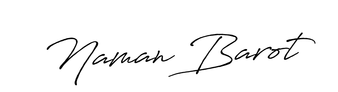 Create a beautiful signature design for name Naman Barot. With this signature (Antro_Vectra_Bolder) fonts, you can make a handwritten signature for free. Naman Barot signature style 7 images and pictures png