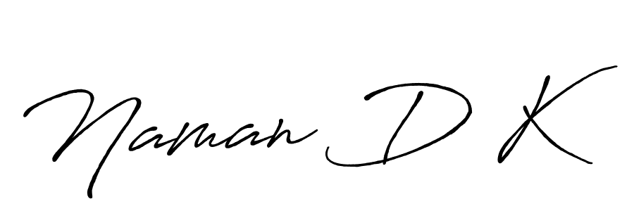 You should practise on your own different ways (Antro_Vectra_Bolder) to write your name (Naman D K) in signature. don't let someone else do it for you. Naman D K signature style 7 images and pictures png