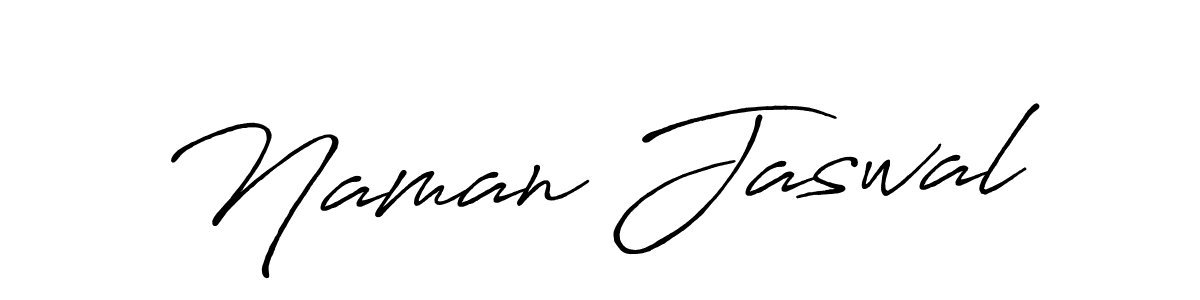 Create a beautiful signature design for name Naman Jaswal. With this signature (Antro_Vectra_Bolder) fonts, you can make a handwritten signature for free. Naman Jaswal signature style 7 images and pictures png