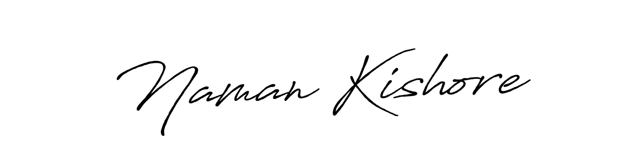 Antro_Vectra_Bolder is a professional signature style that is perfect for those who want to add a touch of class to their signature. It is also a great choice for those who want to make their signature more unique. Get Naman Kishore name to fancy signature for free. Naman Kishore signature style 7 images and pictures png