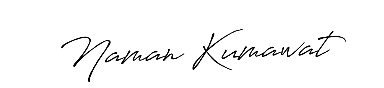 Make a beautiful signature design for name Naman Kumawat. With this signature (Antro_Vectra_Bolder) style, you can create a handwritten signature for free. Naman Kumawat signature style 7 images and pictures png
