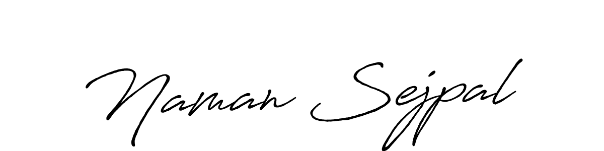 if you are searching for the best signature style for your name Naman Sejpal. so please give up your signature search. here we have designed multiple signature styles  using Antro_Vectra_Bolder. Naman Sejpal signature style 7 images and pictures png