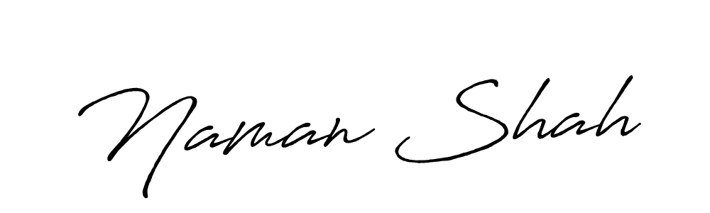 Create a beautiful signature design for name Naman Shah. With this signature (Antro_Vectra_Bolder) fonts, you can make a handwritten signature for free. Naman Shah signature style 7 images and pictures png