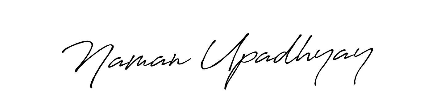 Use a signature maker to create a handwritten signature online. With this signature software, you can design (Antro_Vectra_Bolder) your own signature for name Naman Upadhyay. Naman Upadhyay signature style 7 images and pictures png