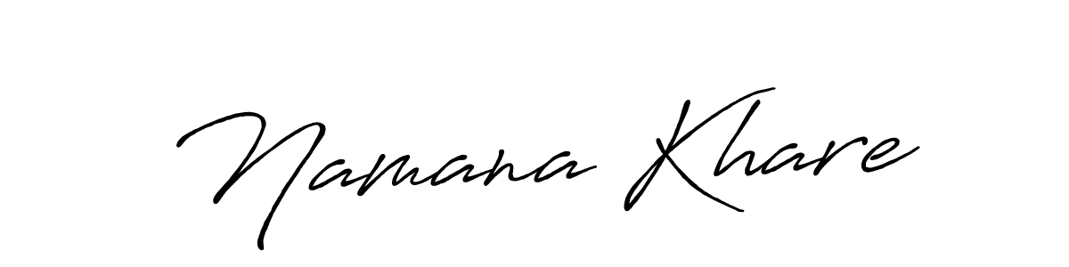 How to Draw Namana Khare signature style? Antro_Vectra_Bolder is a latest design signature styles for name Namana Khare. Namana Khare signature style 7 images and pictures png