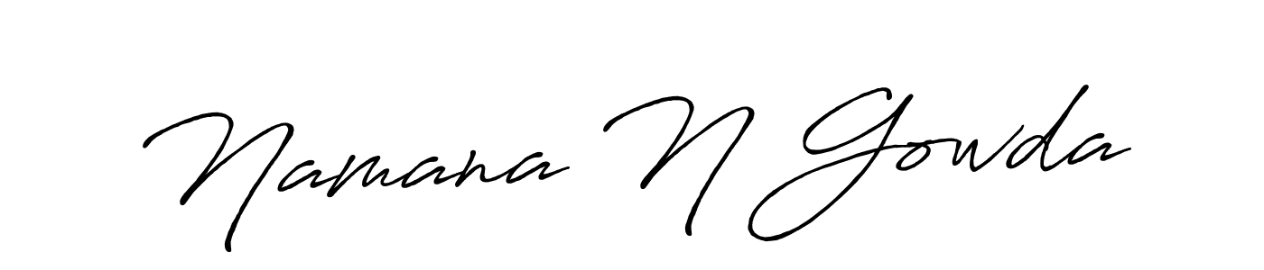 if you are searching for the best signature style for your name Namana N Gowda. so please give up your signature search. here we have designed multiple signature styles  using Antro_Vectra_Bolder. Namana N Gowda signature style 7 images and pictures png