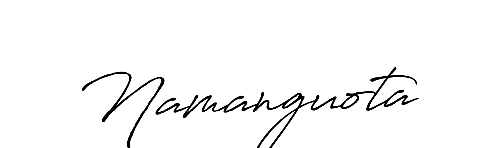 Make a beautiful signature design for name Namanguota. With this signature (Antro_Vectra_Bolder) style, you can create a handwritten signature for free. Namanguota signature style 7 images and pictures png