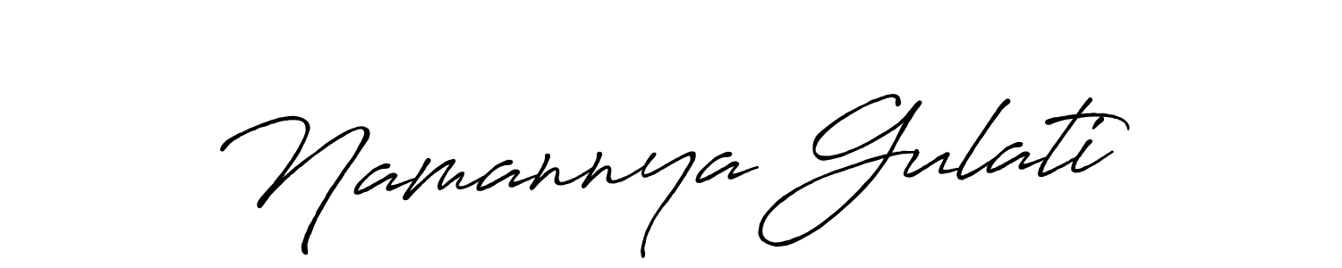 It looks lik you need a new signature style for name Namannya Gulati. Design unique handwritten (Antro_Vectra_Bolder) signature with our free signature maker in just a few clicks. Namannya Gulati signature style 7 images and pictures png