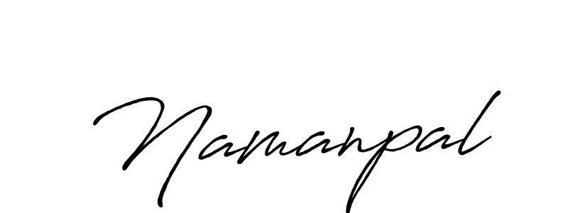 How to make Namanpal name signature. Use Antro_Vectra_Bolder style for creating short signs online. This is the latest handwritten sign. Namanpal signature style 7 images and pictures png