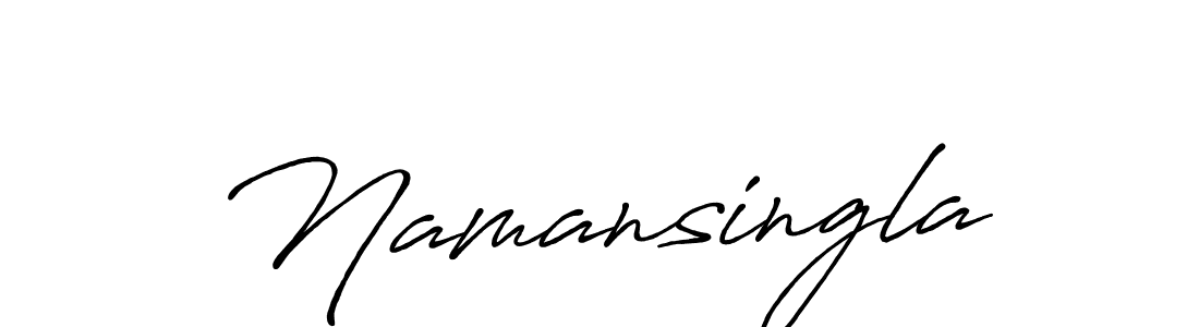 It looks lik you need a new signature style for name Namansingla. Design unique handwritten (Antro_Vectra_Bolder) signature with our free signature maker in just a few clicks. Namansingla signature style 7 images and pictures png