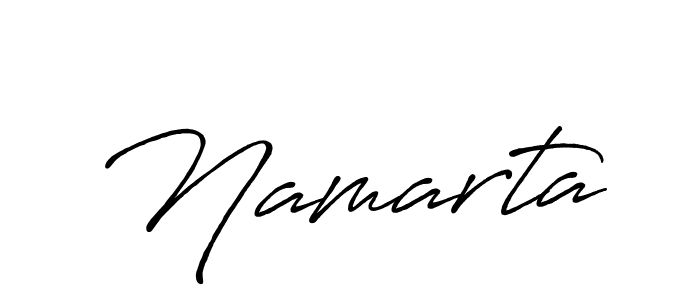 Make a beautiful signature design for name Namarta. With this signature (Antro_Vectra_Bolder) style, you can create a handwritten signature for free. Namarta signature style 7 images and pictures png