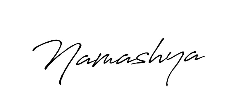 Use a signature maker to create a handwritten signature online. With this signature software, you can design (Antro_Vectra_Bolder) your own signature for name Namashya. Namashya signature style 7 images and pictures png