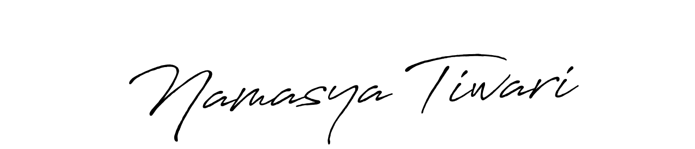 Namasya Tiwari stylish signature style. Best Handwritten Sign (Antro_Vectra_Bolder) for my name. Handwritten Signature Collection Ideas for my name Namasya Tiwari. Namasya Tiwari signature style 7 images and pictures png