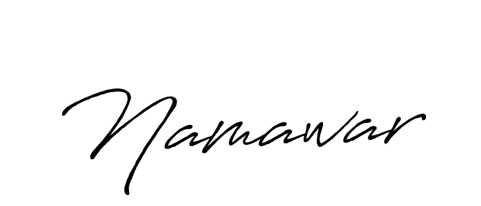 Design your own signature with our free online signature maker. With this signature software, you can create a handwritten (Antro_Vectra_Bolder) signature for name Namawar. Namawar signature style 7 images and pictures png
