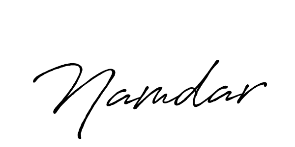 Create a beautiful signature design for name Namdar. With this signature (Antro_Vectra_Bolder) fonts, you can make a handwritten signature for free. Namdar signature style 7 images and pictures png