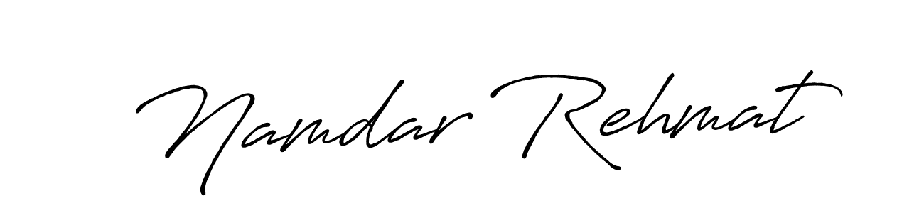 Namdar Rehmat stylish signature style. Best Handwritten Sign (Antro_Vectra_Bolder) for my name. Handwritten Signature Collection Ideas for my name Namdar Rehmat. Namdar Rehmat signature style 7 images and pictures png