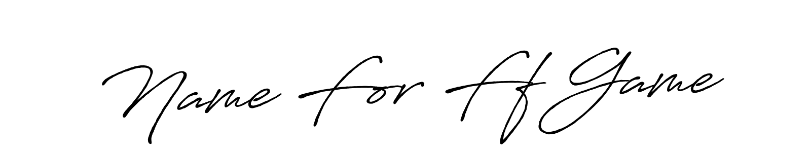 See photos of Name For Ff Game official signature by Spectra . Check more albums & portfolios. Read reviews & check more about Antro_Vectra_Bolder font. Name For Ff Game signature style 7 images and pictures png