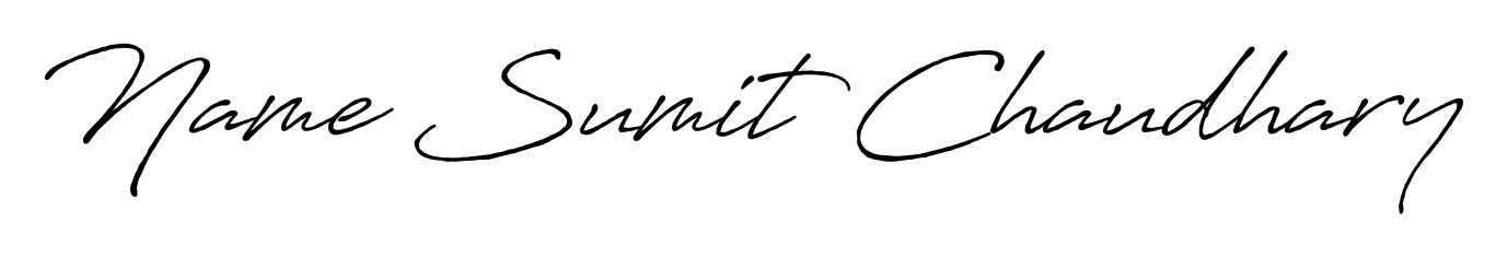 Use a signature maker to create a handwritten signature online. With this signature software, you can design (Antro_Vectra_Bolder) your own signature for name Name Sumit Chaudhary. Name Sumit Chaudhary signature style 7 images and pictures png