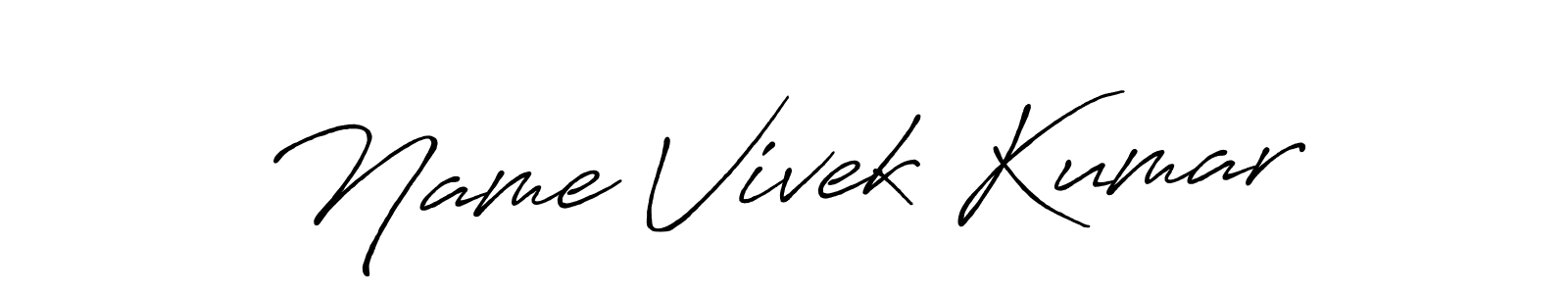 Best and Professional Signature Style for Name Vivek Kumar. Antro_Vectra_Bolder Best Signature Style Collection. Name Vivek Kumar signature style 7 images and pictures png