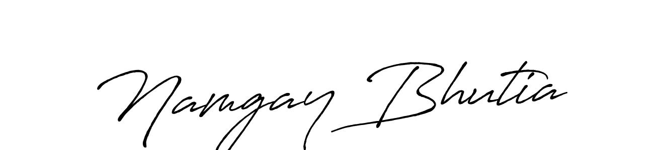 How to make Namgay Bhutia signature? Antro_Vectra_Bolder is a professional autograph style. Create handwritten signature for Namgay Bhutia name. Namgay Bhutia signature style 7 images and pictures png