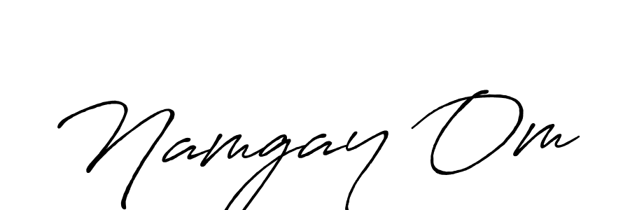 How to make Namgay Om signature? Antro_Vectra_Bolder is a professional autograph style. Create handwritten signature for Namgay Om name. Namgay Om signature style 7 images and pictures png