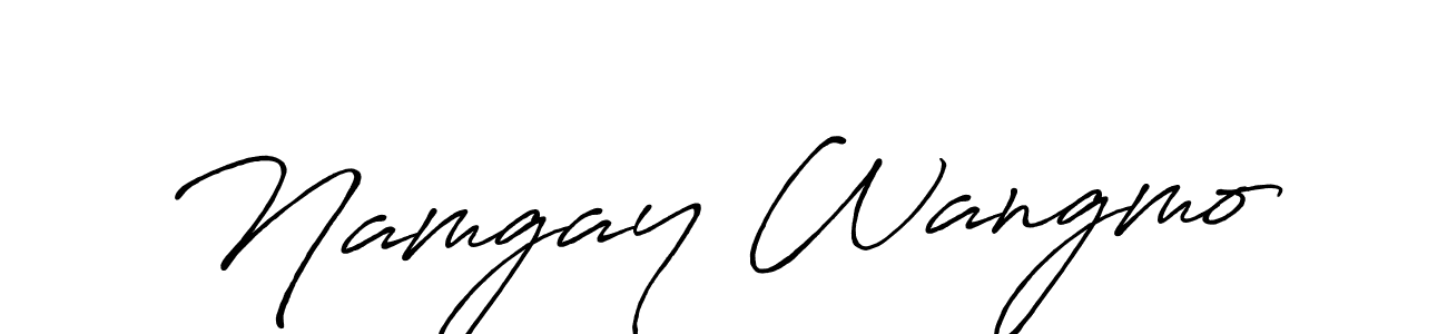 Similarly Antro_Vectra_Bolder is the best handwritten signature design. Signature creator online .You can use it as an online autograph creator for name Namgay Wangmo. Namgay Wangmo signature style 7 images and pictures png