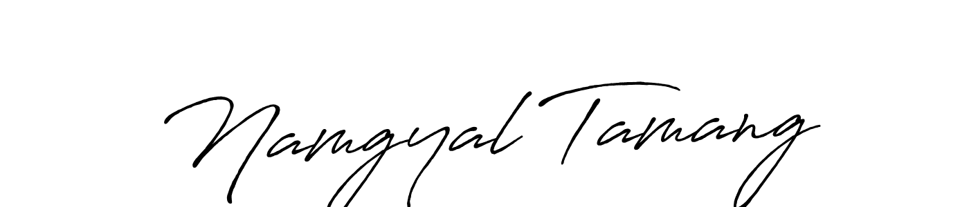Design your own signature with our free online signature maker. With this signature software, you can create a handwritten (Antro_Vectra_Bolder) signature for name Namgyal Tamang. Namgyal Tamang signature style 7 images and pictures png