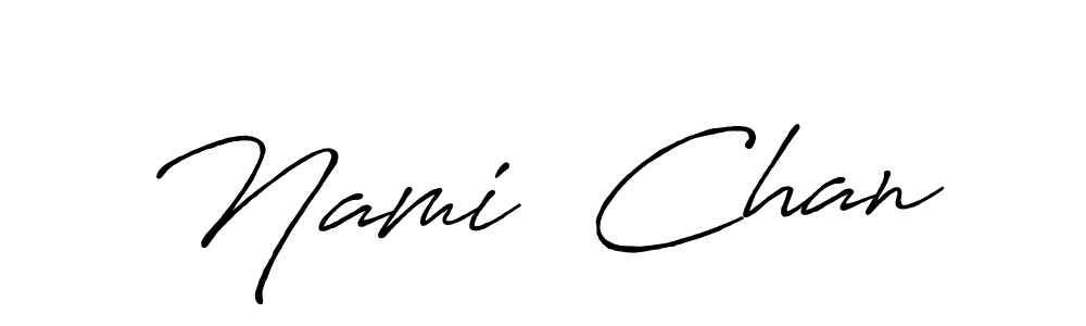 Also we have Nami  Chan name is the best signature style. Create professional handwritten signature collection using Antro_Vectra_Bolder autograph style. Nami  Chan signature style 7 images and pictures png