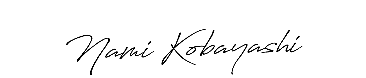 Design your own signature with our free online signature maker. With this signature software, you can create a handwritten (Antro_Vectra_Bolder) signature for name Nami Kobayashi. Nami Kobayashi signature style 7 images and pictures png