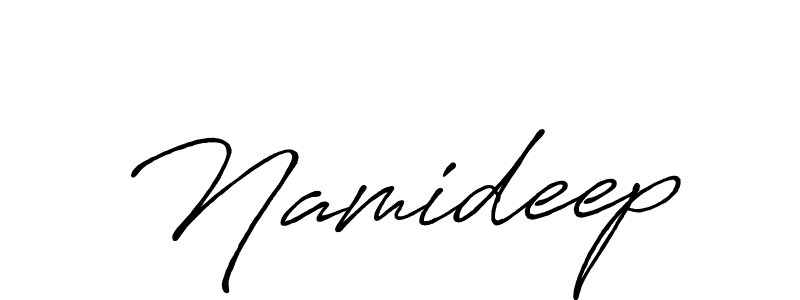 Also You can easily find your signature by using the search form. We will create Namideep name handwritten signature images for you free of cost using Antro_Vectra_Bolder sign style. Namideep signature style 7 images and pictures png