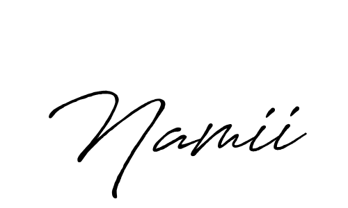 Once you've used our free online signature maker to create your best signature Antro_Vectra_Bolder style, it's time to enjoy all of the benefits that Namii name signing documents. Namii signature style 7 images and pictures png