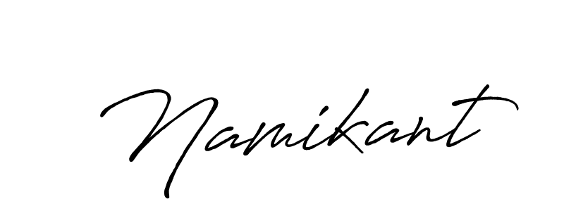 How to make Namikant name signature. Use Antro_Vectra_Bolder style for creating short signs online. This is the latest handwritten sign. Namikant signature style 7 images and pictures png