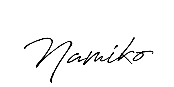 How to make Namiko name signature. Use Antro_Vectra_Bolder style for creating short signs online. This is the latest handwritten sign. Namiko signature style 7 images and pictures png