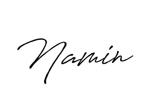 How to make Namin name signature. Use Antro_Vectra_Bolder style for creating short signs online. This is the latest handwritten sign. Namin signature style 7 images and pictures png