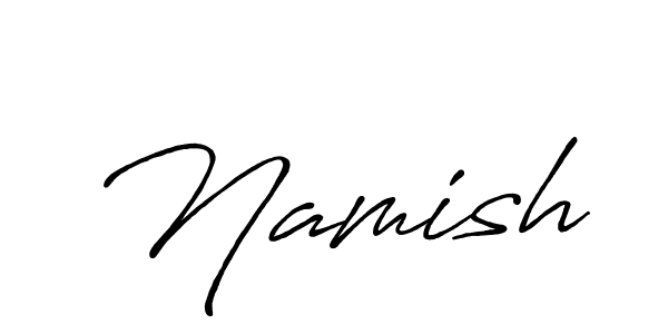 Also we have Namish name is the best signature style. Create professional handwritten signature collection using Antro_Vectra_Bolder autograph style. Namish signature style 7 images and pictures png
