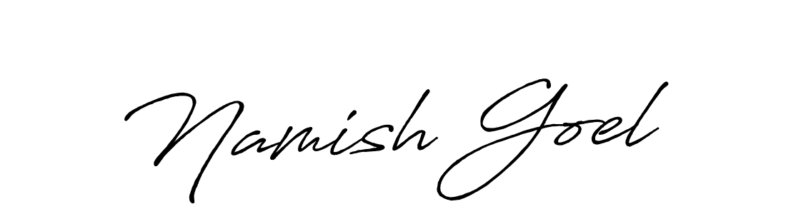 Make a beautiful signature design for name Namish Goel. Use this online signature maker to create a handwritten signature for free. Namish Goel signature style 7 images and pictures png