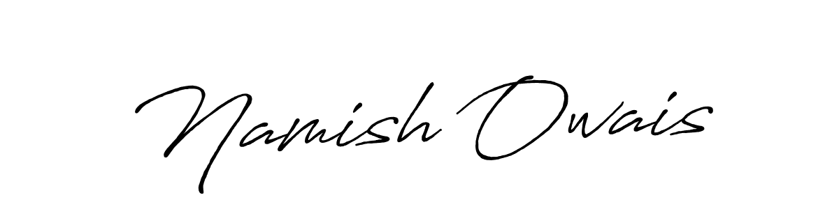 Also we have Namish Owais name is the best signature style. Create professional handwritten signature collection using Antro_Vectra_Bolder autograph style. Namish Owais signature style 7 images and pictures png