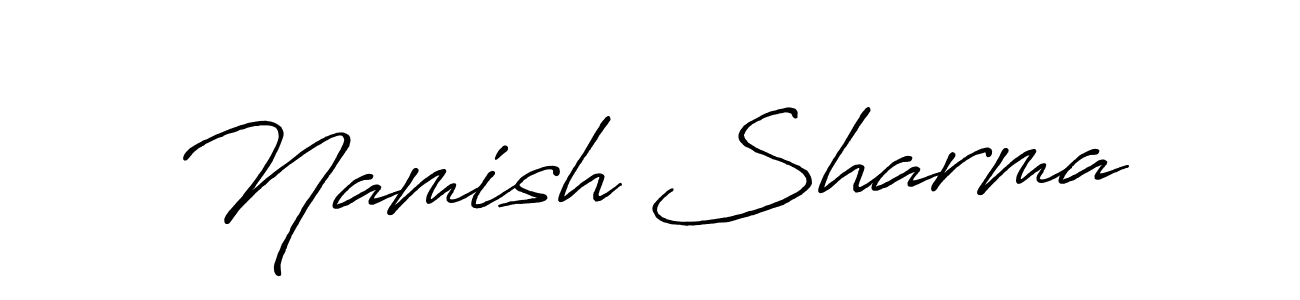 Once you've used our free online signature maker to create your best signature Antro_Vectra_Bolder style, it's time to enjoy all of the benefits that Namish Sharma name signing documents. Namish Sharma signature style 7 images and pictures png