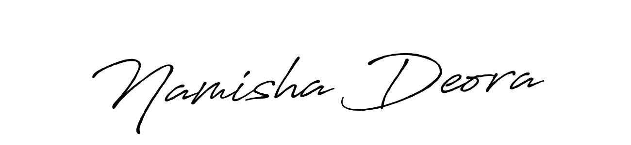 The best way (Antro_Vectra_Bolder) to make a short signature is to pick only two or three words in your name. The name Namisha Deora include a total of six letters. For converting this name. Namisha Deora signature style 7 images and pictures png