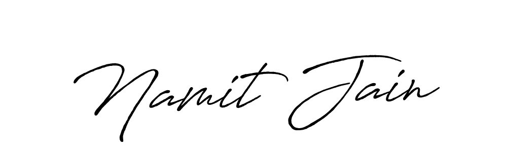 The best way (Antro_Vectra_Bolder) to make a short signature is to pick only two or three words in your name. The name Namit Jain include a total of six letters. For converting this name. Namit Jain signature style 7 images and pictures png